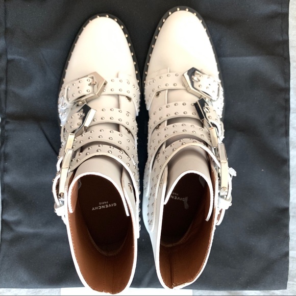 GIVENCHY Prue Leather Studded Buckle Ankle Boot - Picture 2 of 8